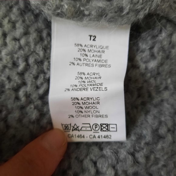 Mohair Blend Open Front Cardigan - Picture 16 of 16
